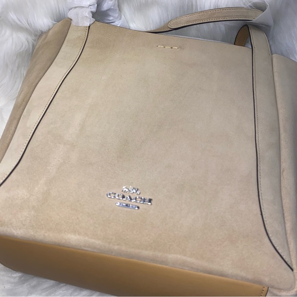 Coach 🤍 suede Tote bag New - Picture 10 of 11